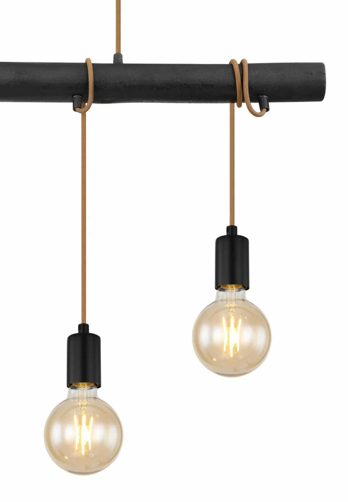 Pendelleuchte - schwarz-matt - Material - 120 cm hoch – Bild 3