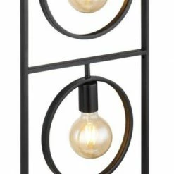 Stehleuchte - schwarz - Metall - 135 cm hoch