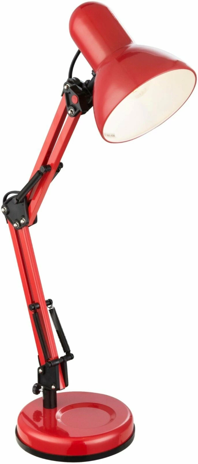 Schreibtischlampe - rot - verstellbar