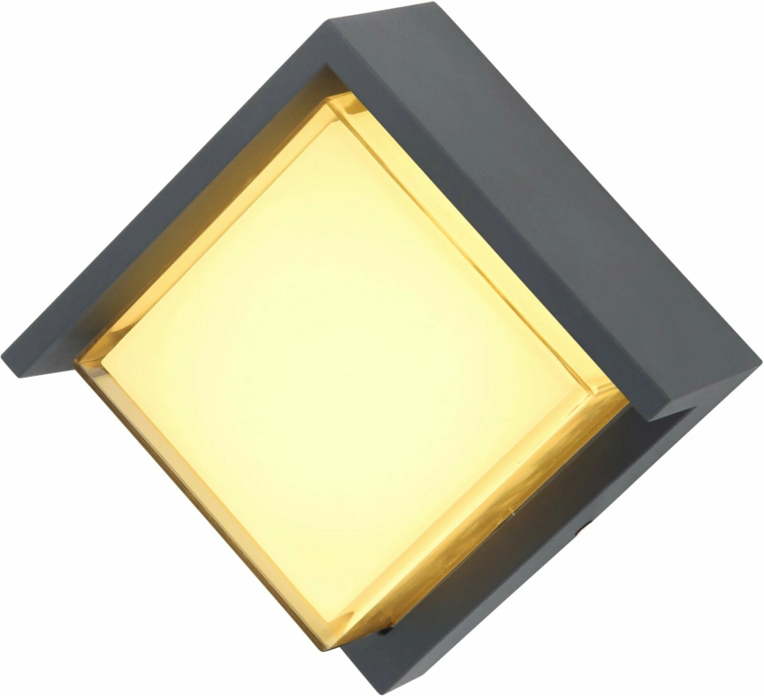 LED-Wand-Außenleuchte - anthrazit - Aluminium - Rautenform