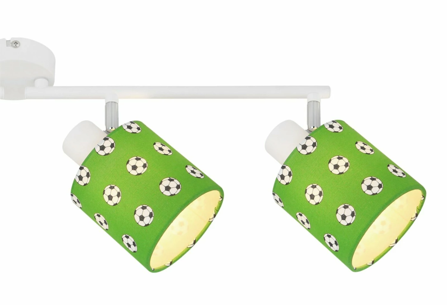 Deckenstrahler - weiß-grün - Fußball - 4-flammig – Bild 3