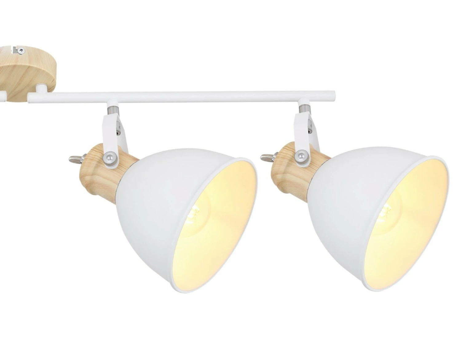 Deckenstrahler - weiß-Holzoptik - 4-flammig – Bild 3