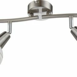 LED-Strahler - Nickel matt - Metall - beweglich