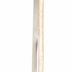 LED-Stehleuchte - Nickel matt - wellenförmig