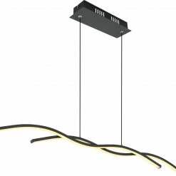 Pendelleuchte - schwarz - Metall - 88 cm breit