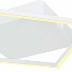 LED-Deckenleuchte - weiß - opal - 3 Quadrate