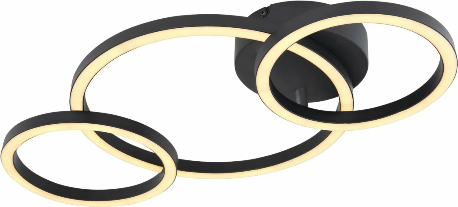 LED-Deckenleuchte - schwarz - 54,5 cm