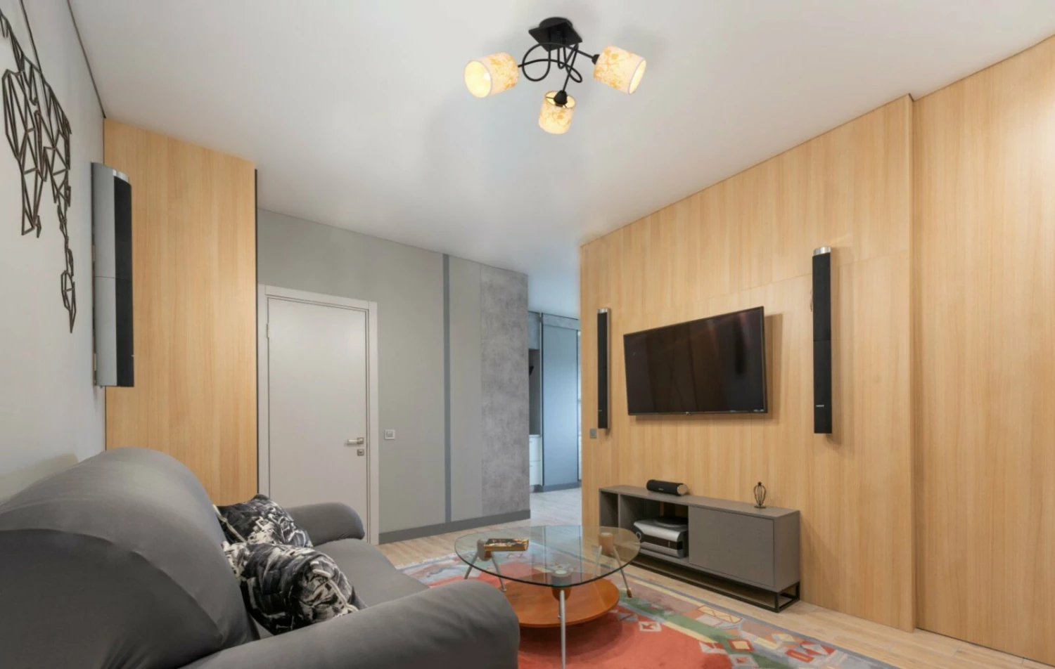 Deckenlampe - schwarz-gold - 46 cm breit – Bild 2