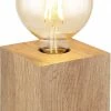 Tischlampe - holzfarben - 10 cm hoch