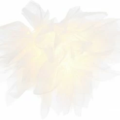 Deckenlampe - weiß - Metall-Textil