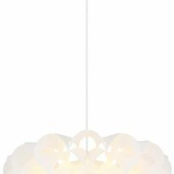 Pendelleuchte - weiß - Metall - 120 cm hoch