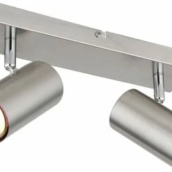 Deckenstrahler - Nickel-matt - Metall - 26 cm breit