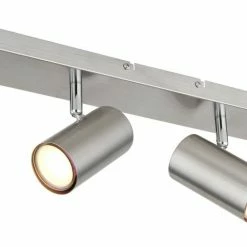 Deckenstrahler - Nickel-matt - Metall - 56 cm breit