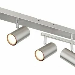 Deckenstrahler - Nickel matt - Metall - 5-flammig