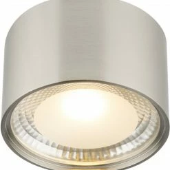 LED-Deckenleuchte - Nickel matt - Ø 11,3 cm