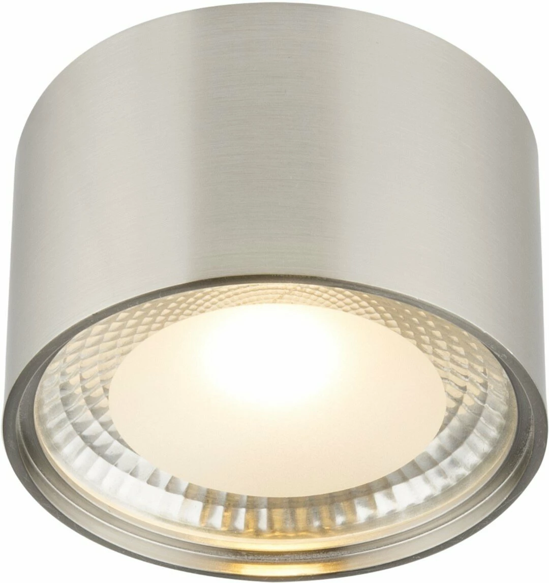 LED-Deckenleuchte - Nickel matt - Ø 11,3 cm