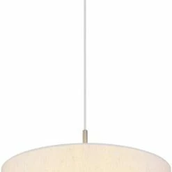 Pendelleuchte - Nickel-sandfarben - Metall-Textil