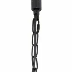 Pendelleuchte - schwarz matt - braun - Hanfseil - 135 cm