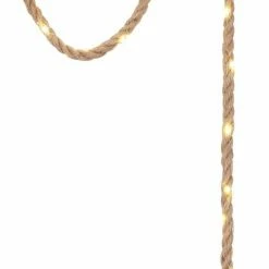 LED-Dekoleuchte - Hanfseil - 1-flammig