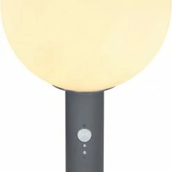 LED-Außenleuchte - anthrazit-weiß - Edelstahl - mit Sensor