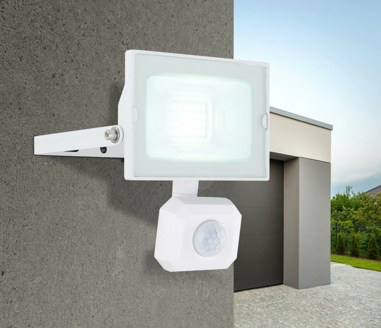 Außenlampe - weiß - Aluminium - schwenkbar – Bild 2