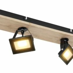 LED-Deckenleuchte - schwarz matt - 4-flammig