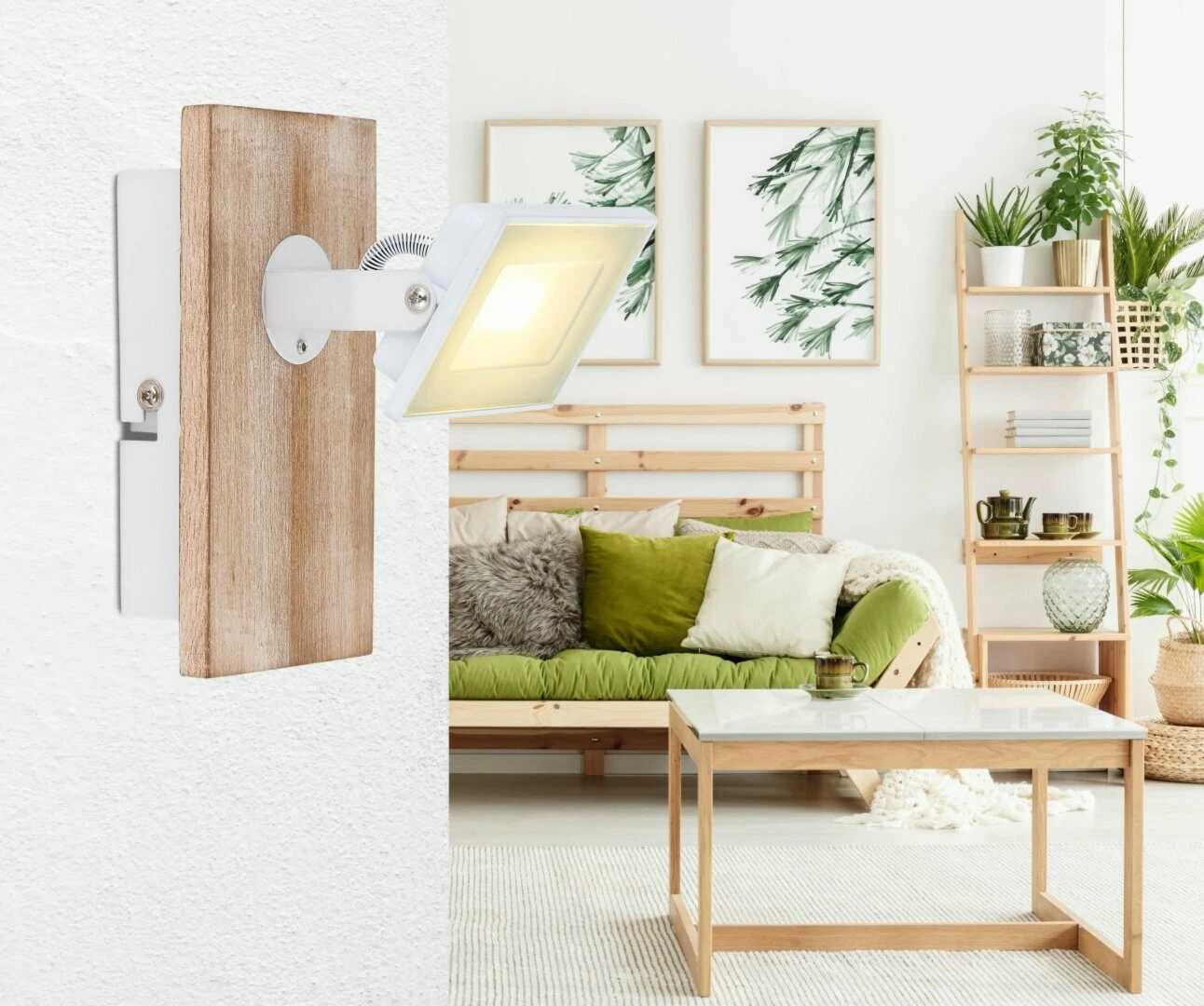 LED-Wandstrahler - naturfarben-weiß - 15 cm – Bild 2