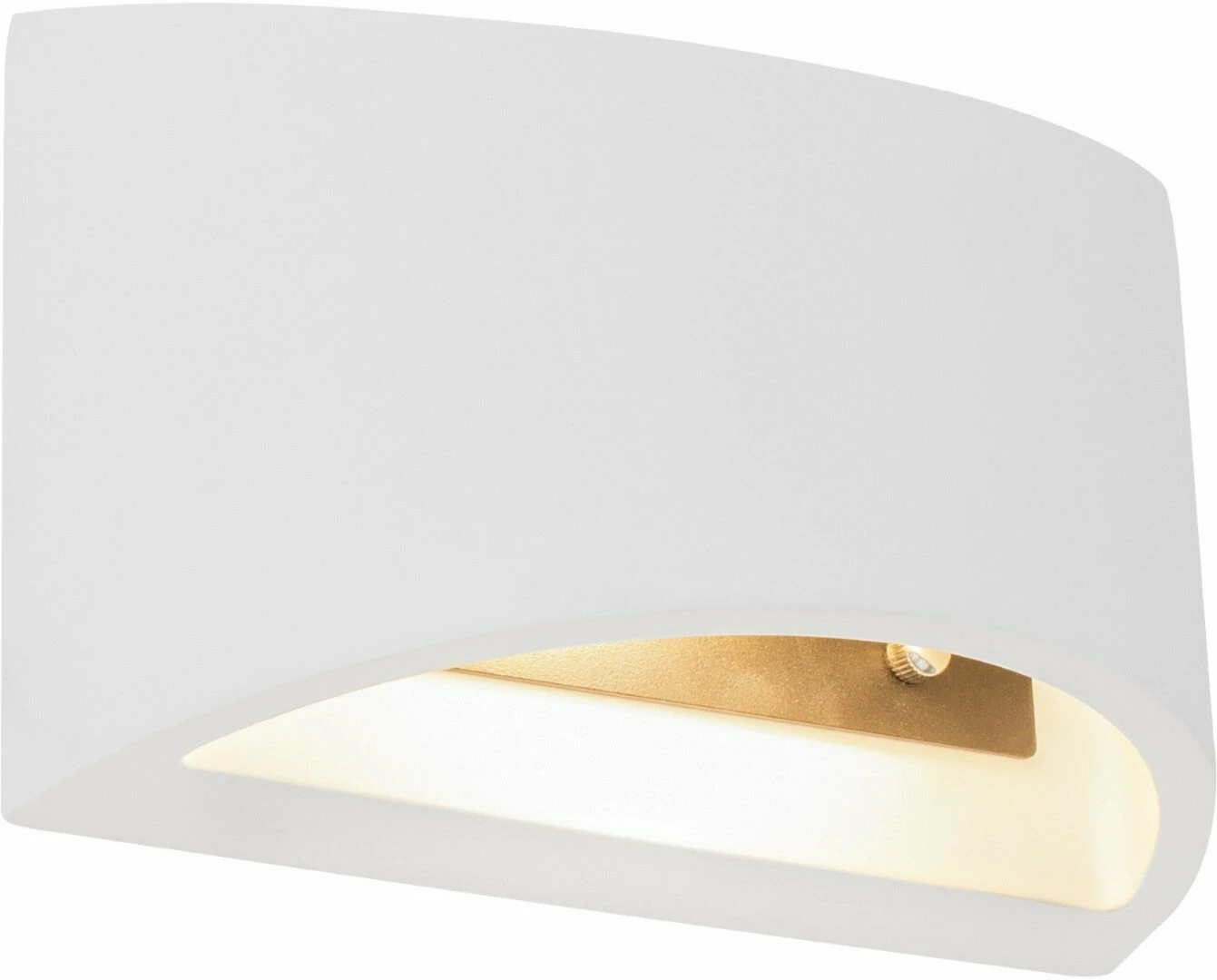 Wandleuchte - weiß - Gips - 20 cm breit