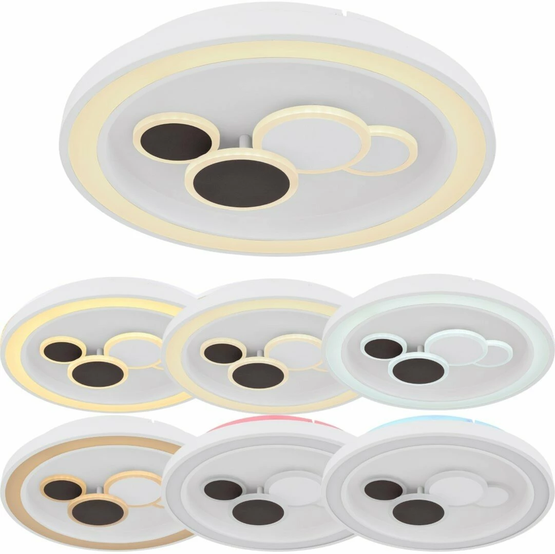 LED-RGB-Deckenleuchte - weiß - Smart Home - Ø 48 cm – Bild 3