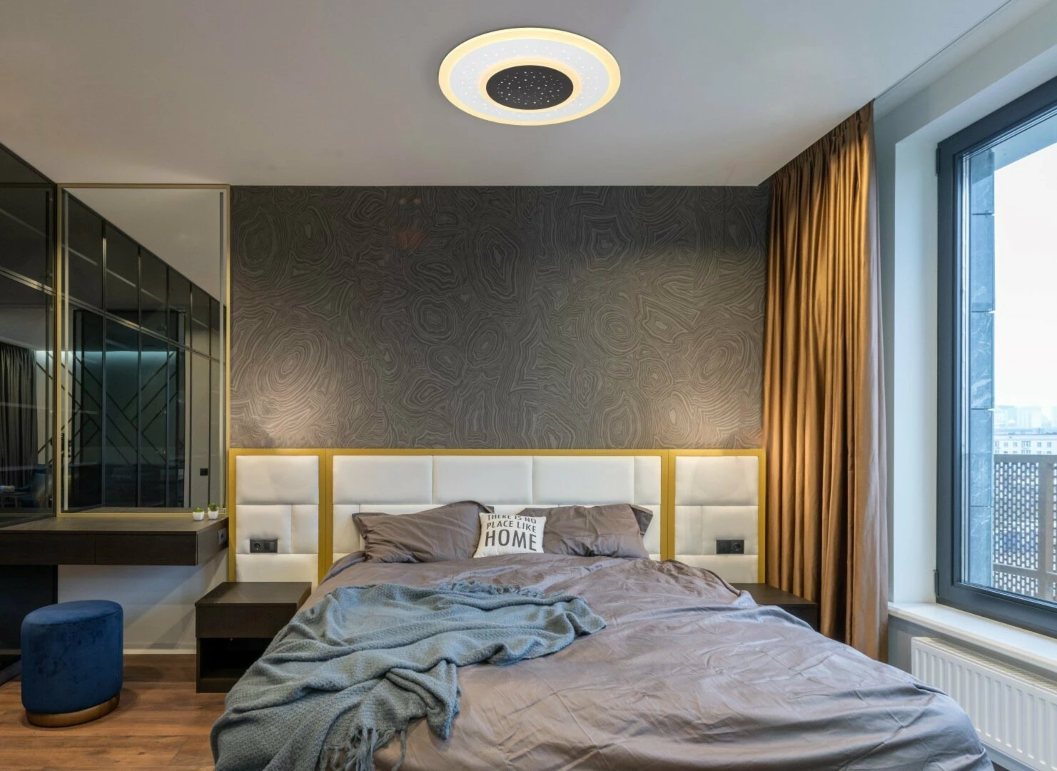 LED-Deckenleuchte - weiß matt - dimmbar - mit Fernbedienung – Bild 2