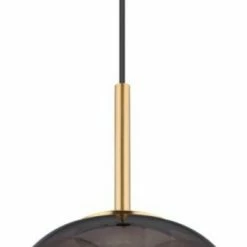 Hängeleuchte - messing-grau - 120 cm