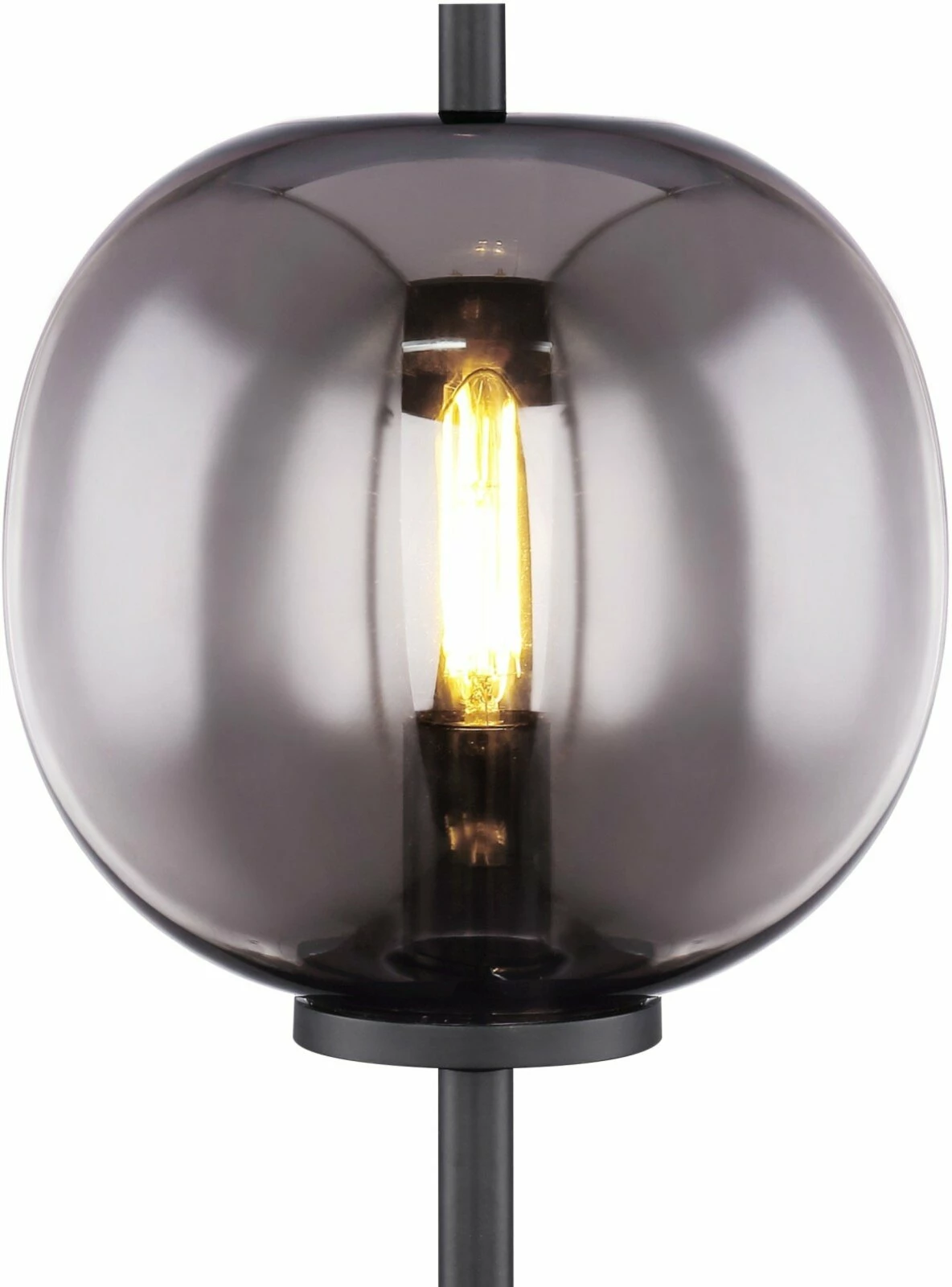 Tischleuchte - schwarz-grau - Wippschalter - 45 cm – Bild 3