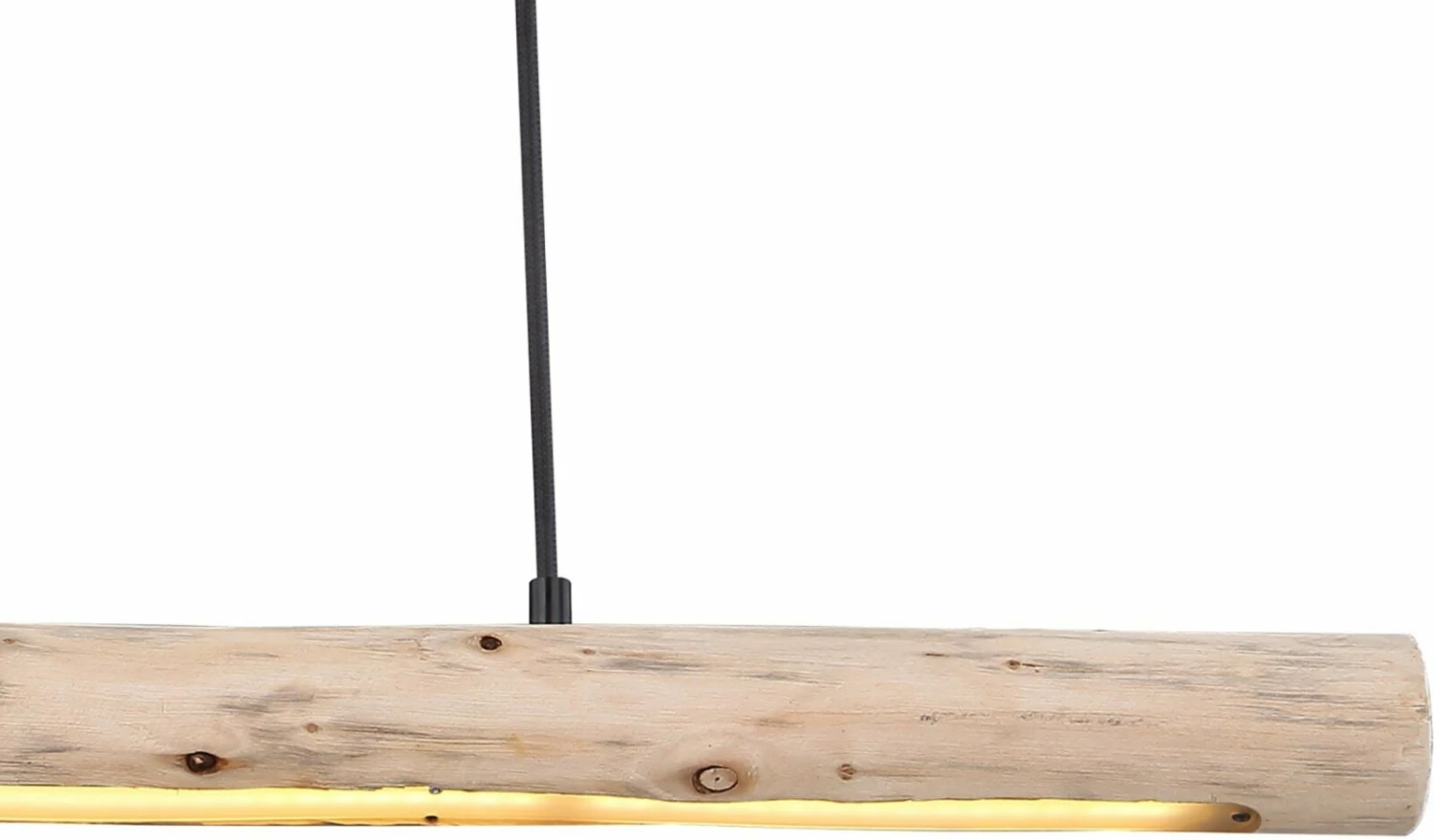 LED-HĂ€ngeleuchte - holzfarben-schwarz - 150 cm â Bild 3