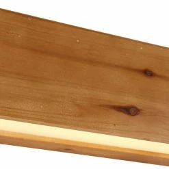 LED-Wandleuchte - holzfarben - 37 cm