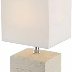 Tischlampe - beige-weiß - Keramik - 29 cm hoch