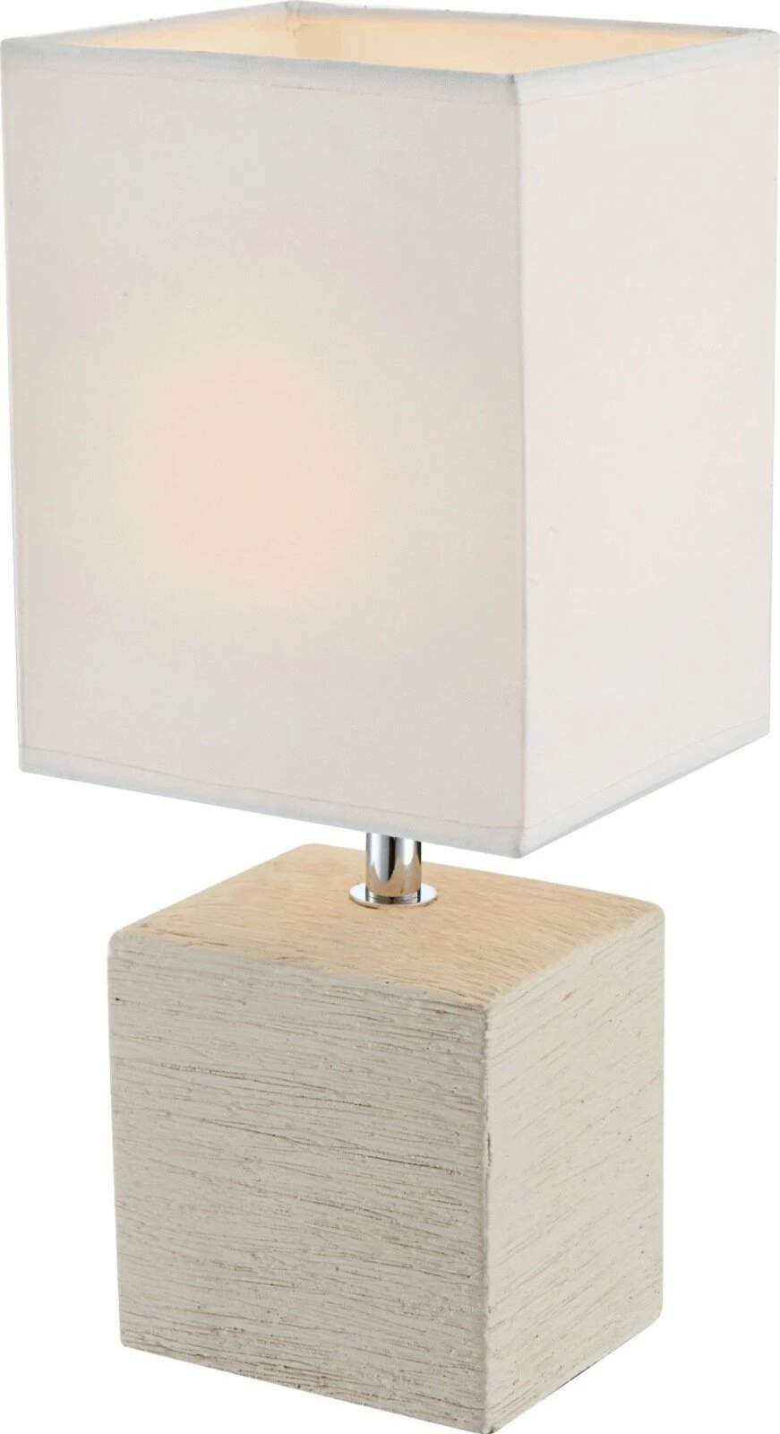 Tischlampe - beige-weiß - Keramik - 29 cm hoch
