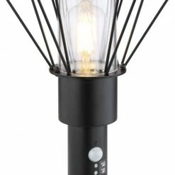 LED-Außenleuchte - schwarz - Edelstahl - 50 cm hoch