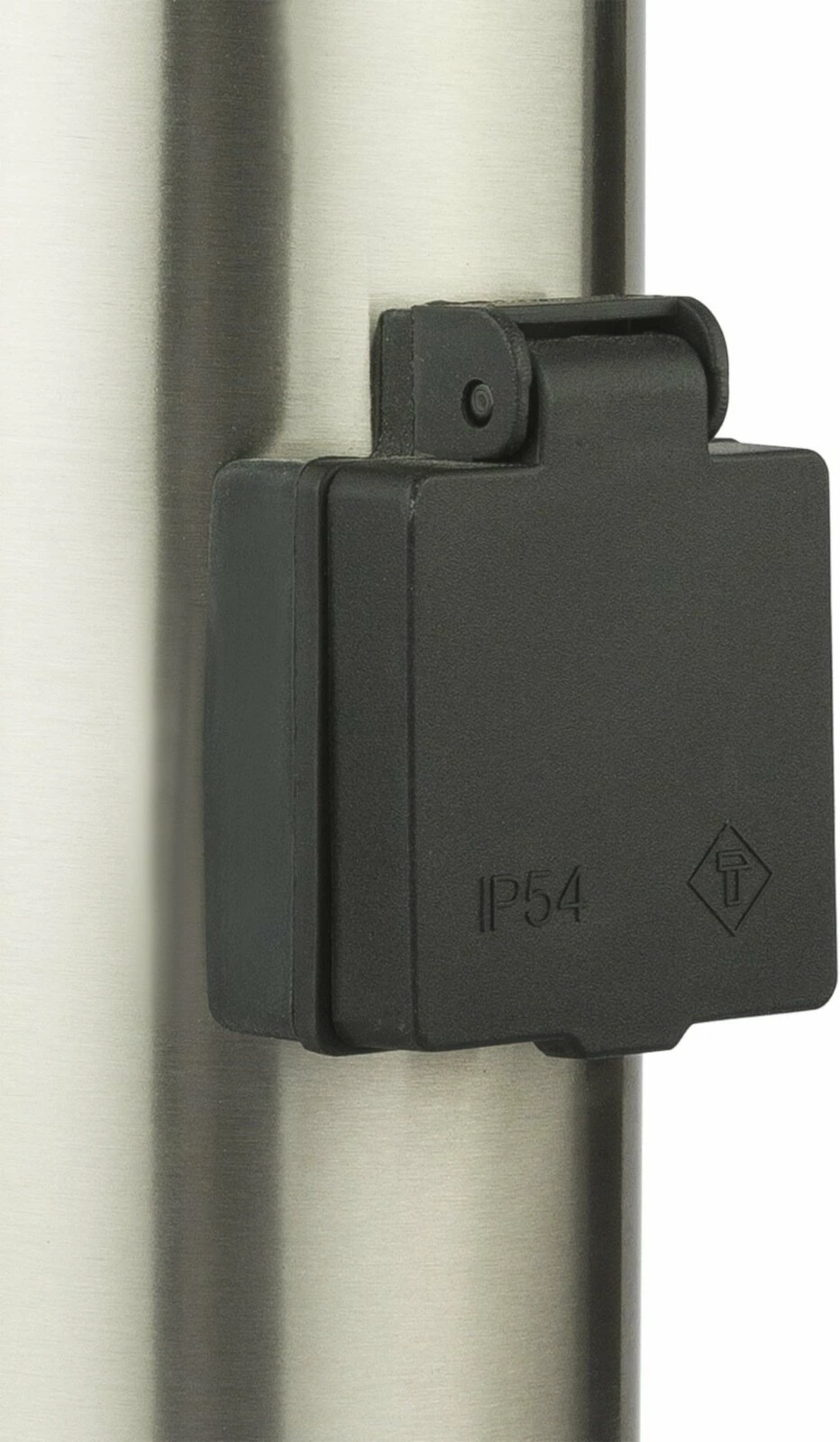 Außenleuchte - silber - Edelstahl - mit Steckdosen – Bild 2