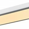 LED-Deckenleuchte - weiß-alufarben - 80 cm