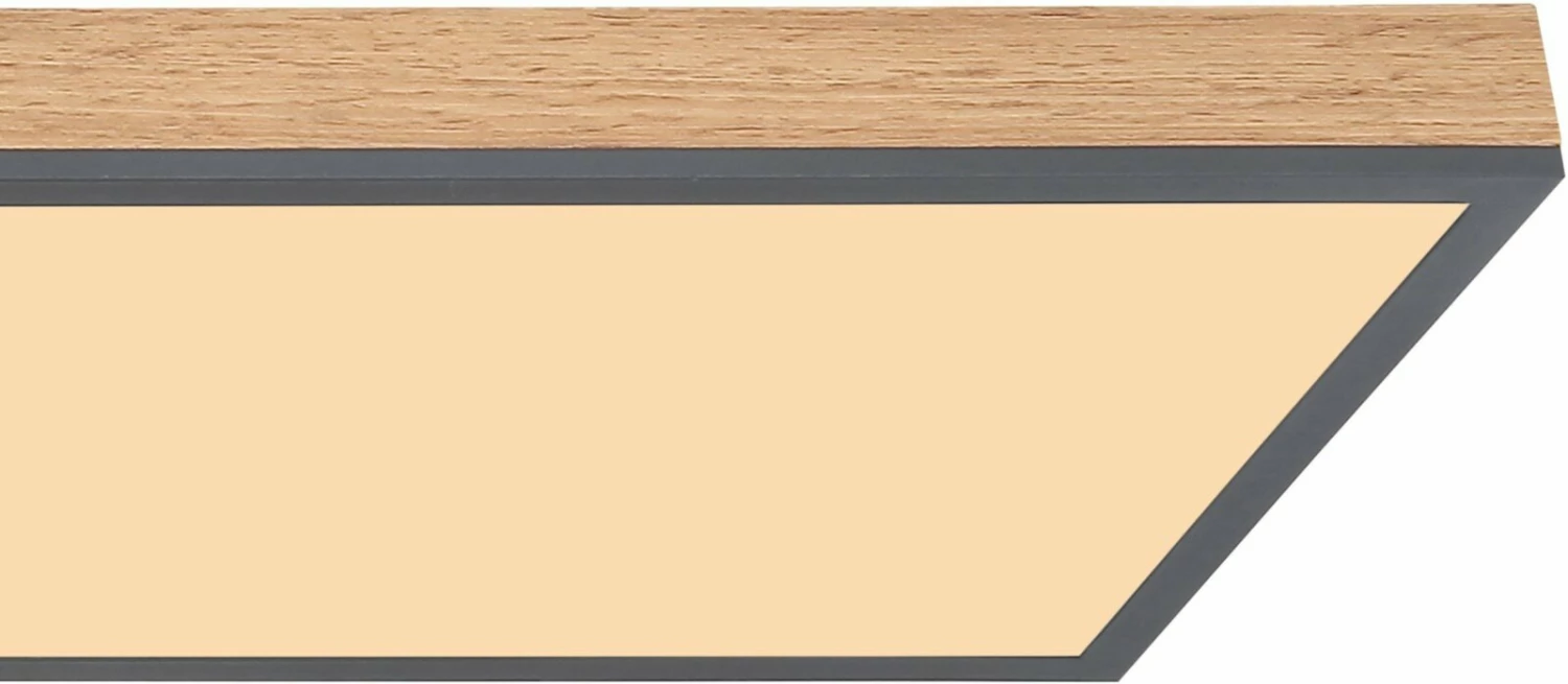 LED-Deckenleuchte - holzfarben-graphit - dimmbar - Fernbedienung – Bild 3