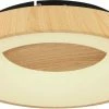 LED-Deckenleuchte - holzfarben - dimmbar - ø 40 cm