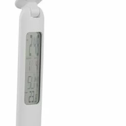 LED-Tischleuchte - weiß - mit Uhr und Alarm