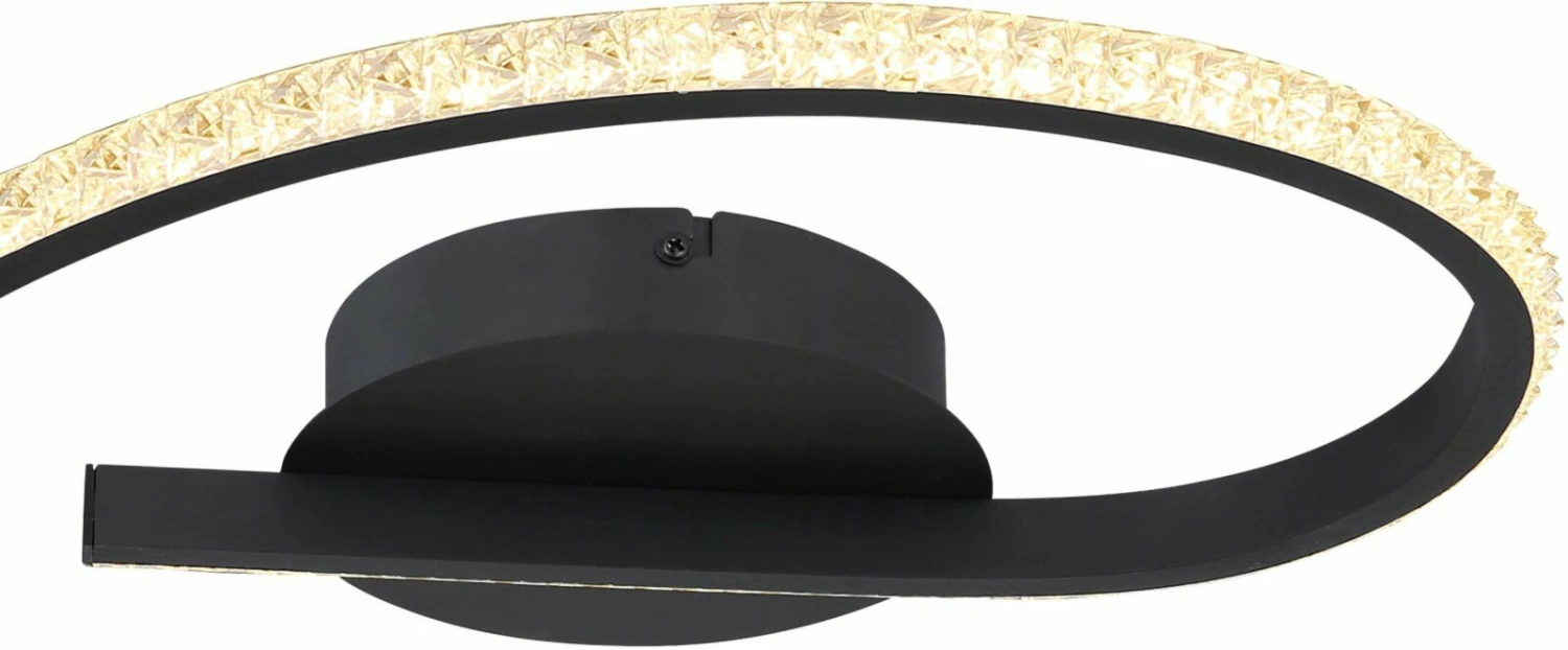 LED-Deckenleuchte - schwarz - Acrylkristalle – Bild 2
