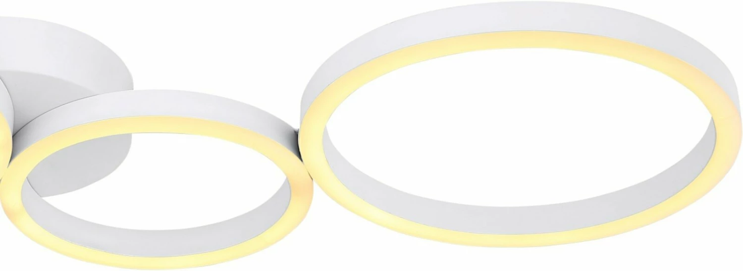 LED-Deckenleuchte - weiß - Ringe - 88,5 cm – Bild 3