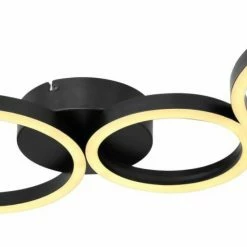 LED-Deckenleuchte - schwarz-weiß - 88,5 cm