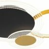 LED-Deckenleuchte - schwarz-gold - dimmbar