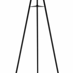 Stehleuchte - schwarz matt - Metall - 160 cm hoch