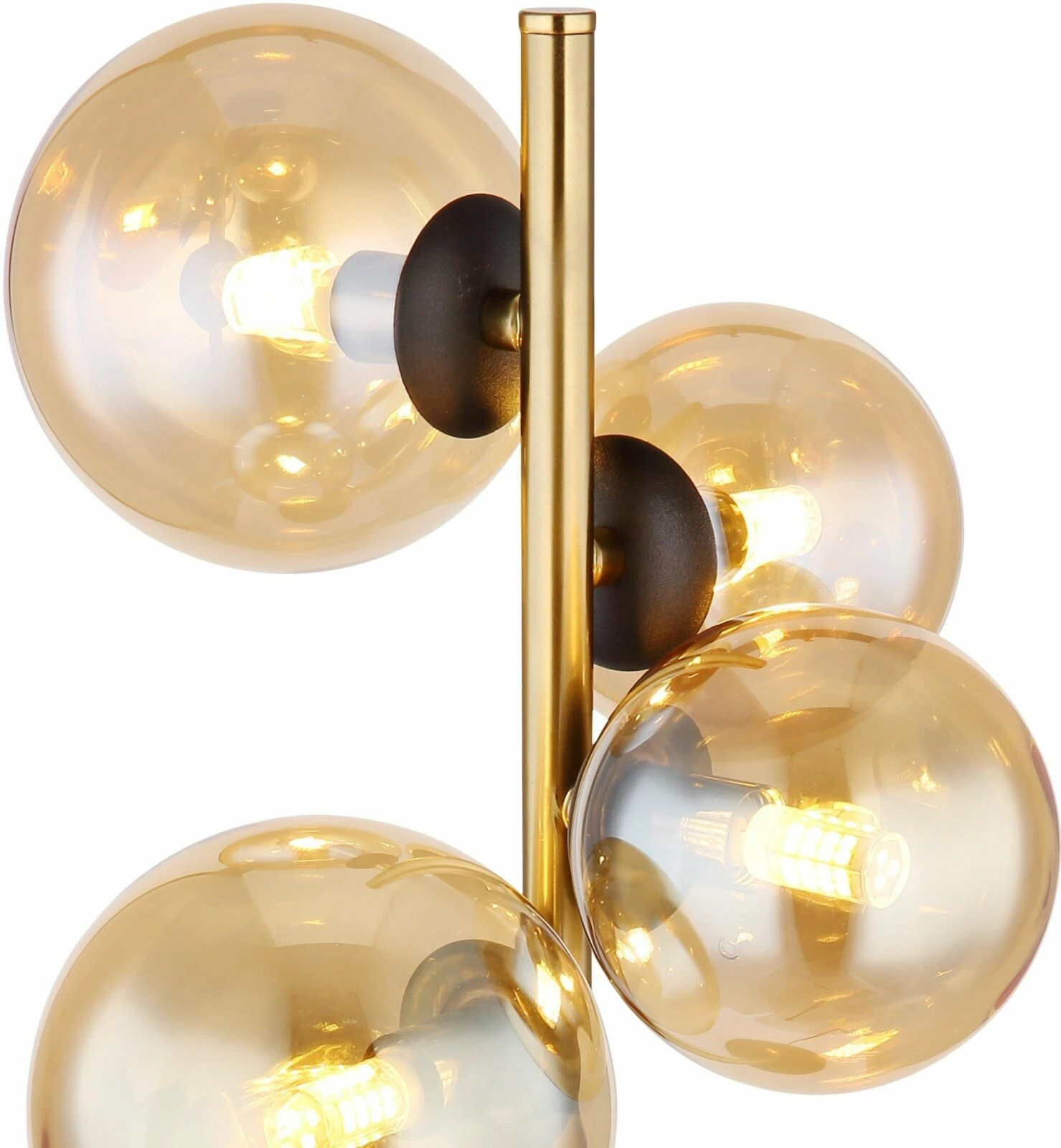LED-Tischleuchte - goldfarben-schwarz - 48 cm – Bild 3