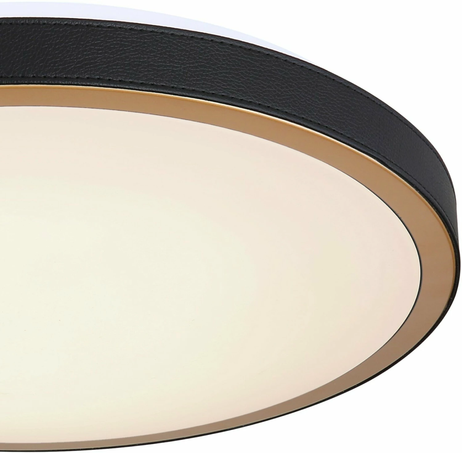 LED-Deckenleuchte -schwarz-weiß-messingfarben - Ø 42 cm – Bild 3