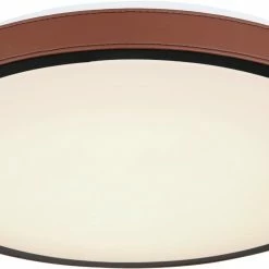 LED-Deckenleuchte - braun-schwarz-weiß - Ø 42 cm